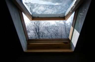 open window glass